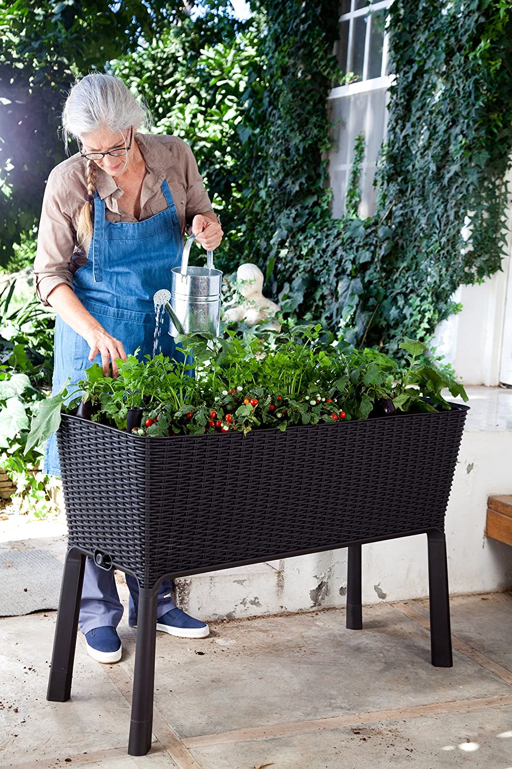 Easy Grow 120L Raised Garden Bed in Brown