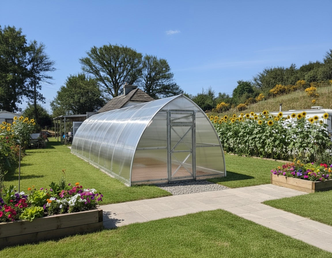 GREENHOUSE SUNGROW, 36M² (3M X 12M; 9.8FT X 39.4FT)
