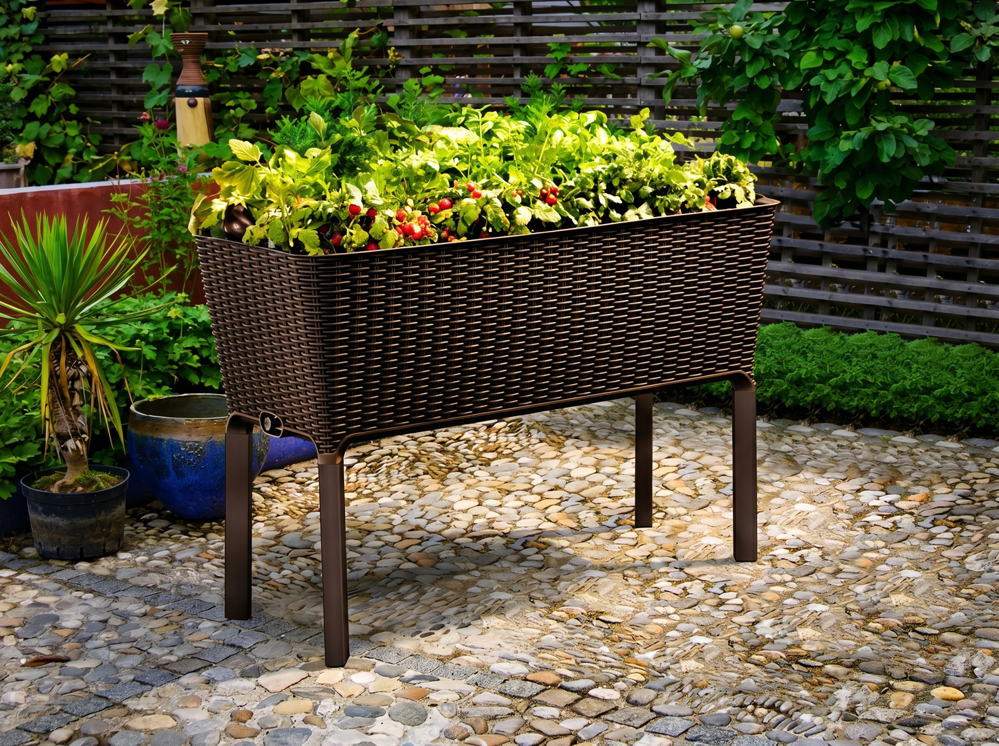 Easy Grow 120L Raised Garden Bed in Brown