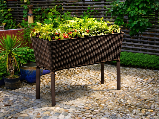 Easy Grow 120L Raised Garden Bed in Brown