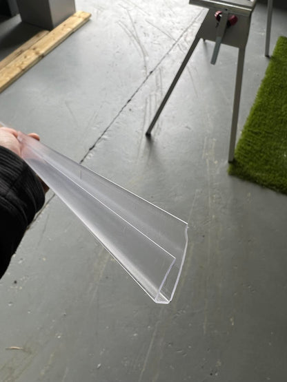 U profile for polycarbonate