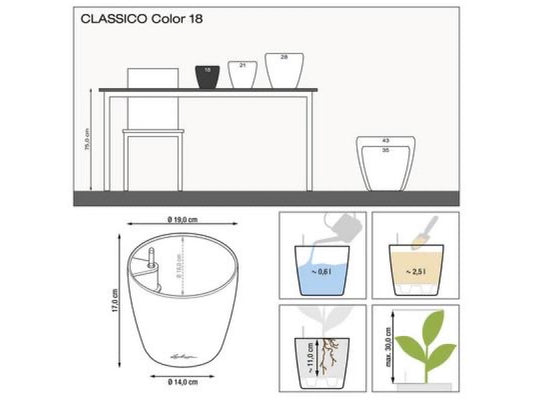 LECHUZA CLASSICO COLOR 18 WHITE